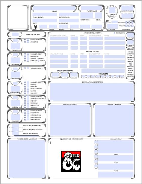 DND Custom Sheets