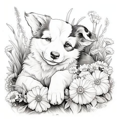 Dog Coloring Books for Adults