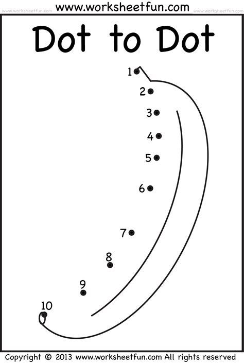 Dot-to-Dot Printables for Preschoolers