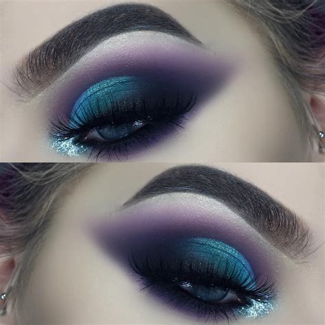 Dramatic Eyes Blue Green Look