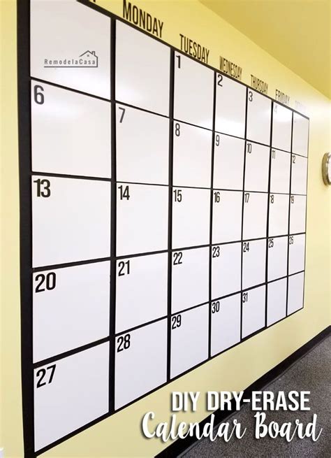 Dry Erase Board Calendar Examples