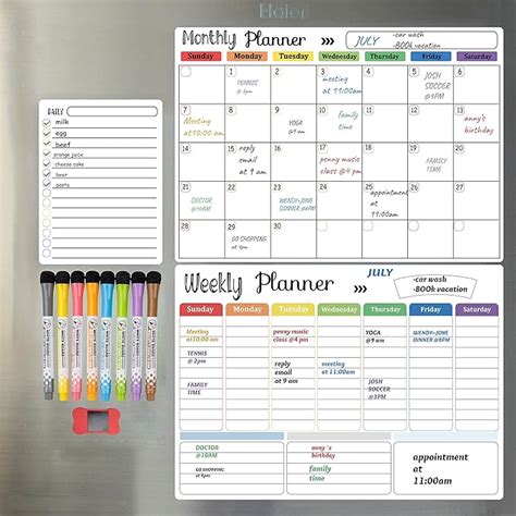 Dry Erase Calendar for Event Planning