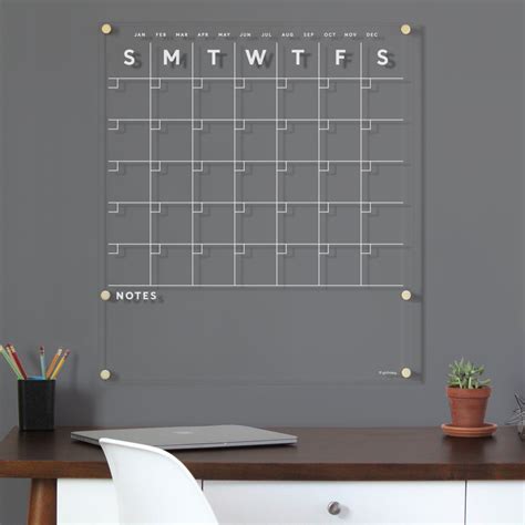 Dry Erase Wall Calendar for Home