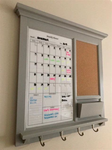 Dry wipe calendar for kitchen use