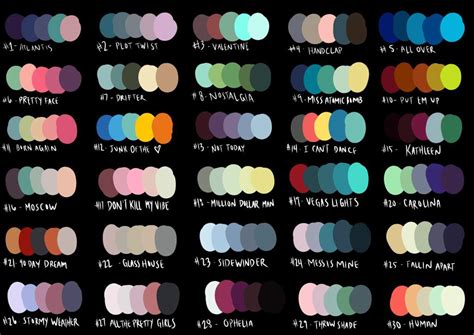 A magical and whimsical color palette