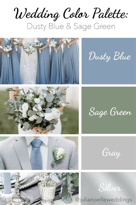 Dusky Blue and Sage Color Palette