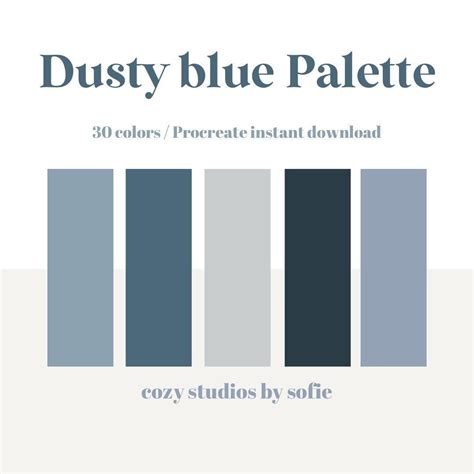 Dusty Blue Color Palette Inspiration