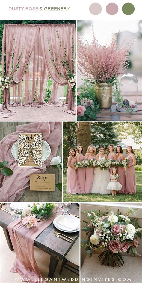 Dusty rose wedding colors inspiration