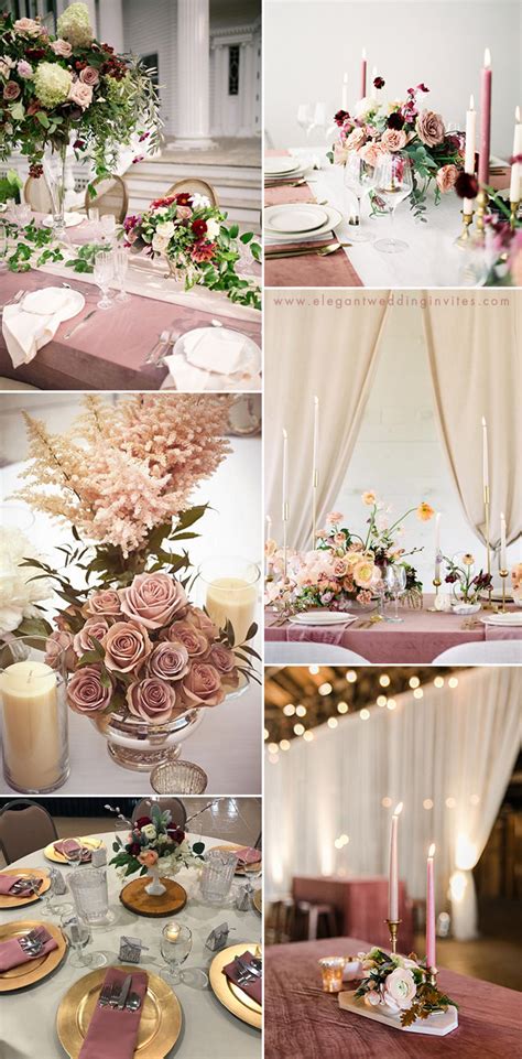 Dusty rose wedding decor inspiration