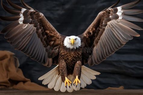 Eagle with Wings Spread Wide