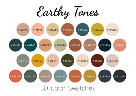 Earth tone palette