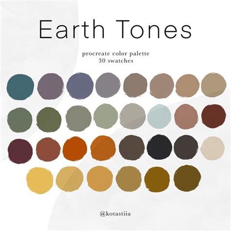 Earth tones block palette