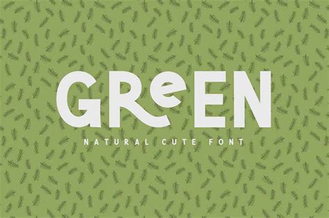 Earthy Green Typography