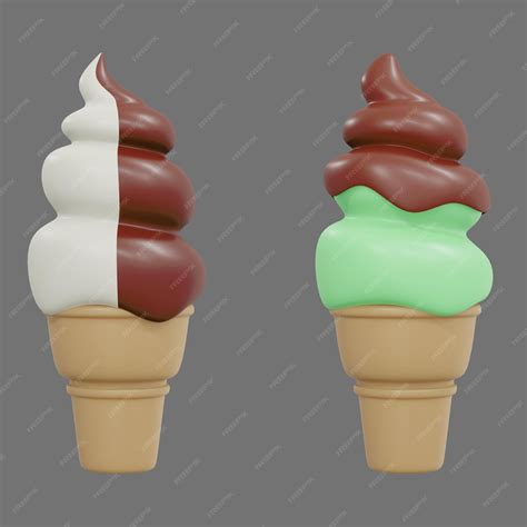 Earthy toned ice cream scoops