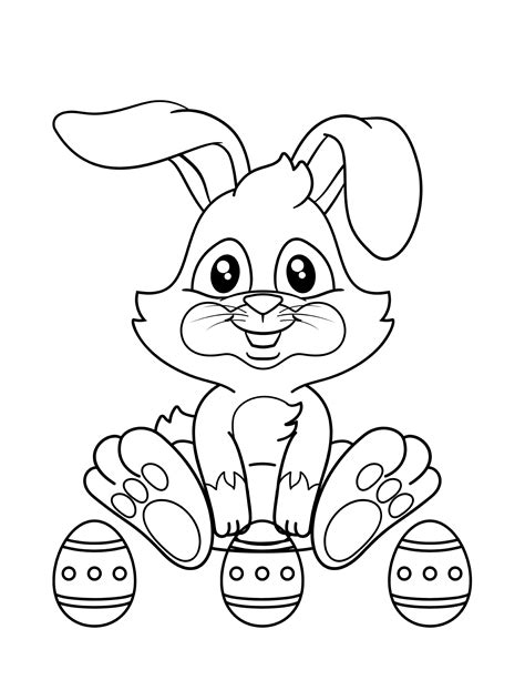 Easter bunny coloring pages