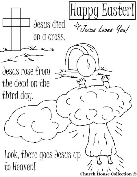 Easter coloring pages for Sunday school