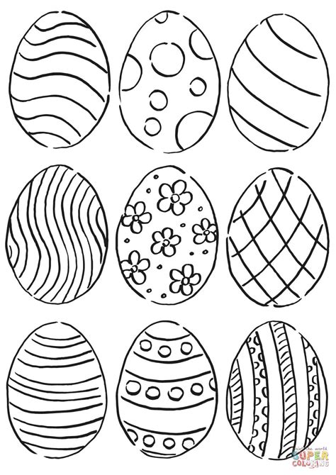 Easter coloring pages patterns