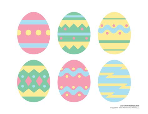 Easter Eggs Printables Image 1