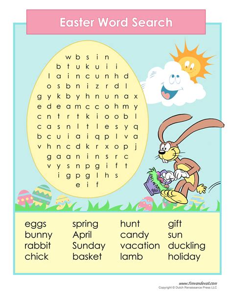 Easter Word Searches