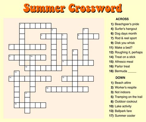 Easy Printable Crosswords