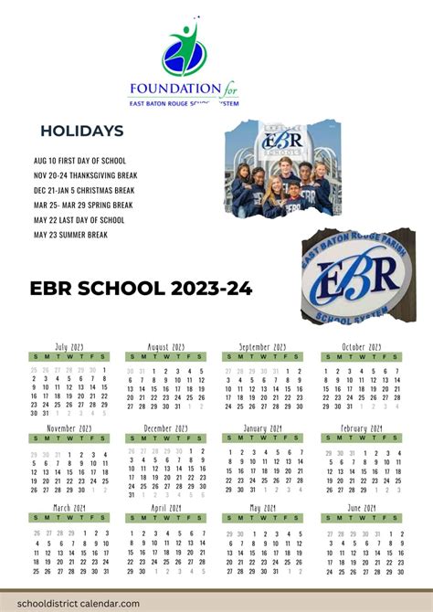 EBR Schools Calendar