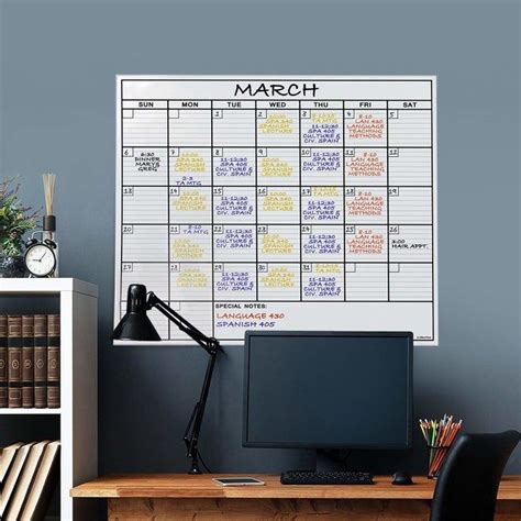 Educational Big Dry Erase Calendar