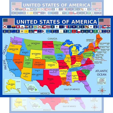 Educational Map Of United States