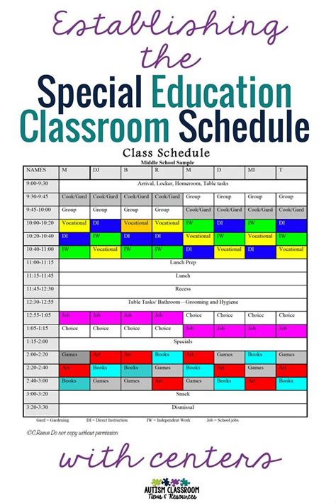 Educational Schedules Image