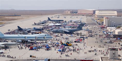 Aerial view of Edwards Afb Air Show