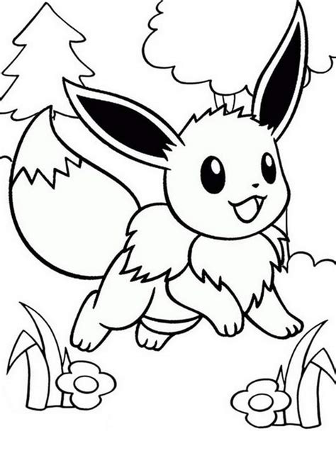 Eevee Coloring Page