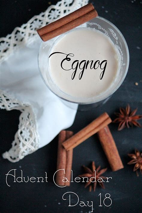 Eggnog advent calendar candies