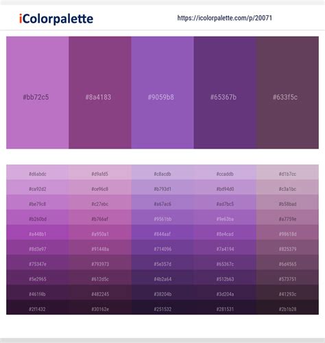 Eggplant Color Palette Example 3