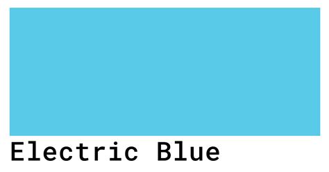 Electric Blue Color History