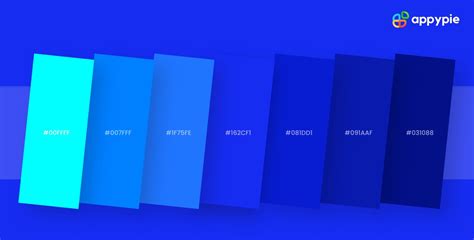 Electric Blue Color Palette