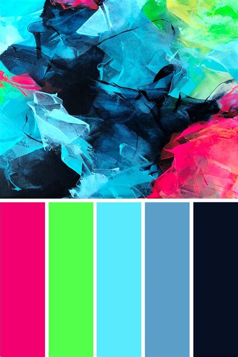 Electric color palette inspiration vibrant