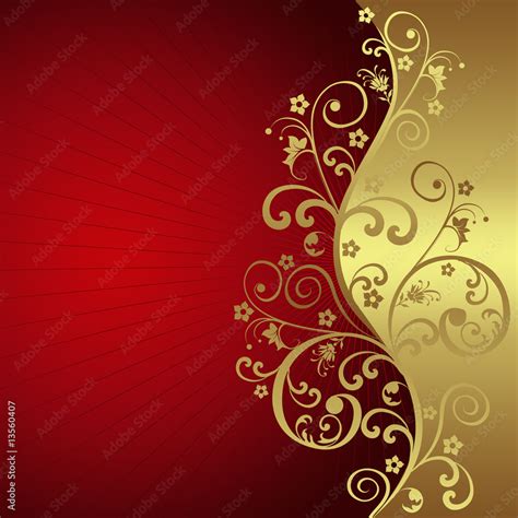 Elegant Red and Gold Color Palette