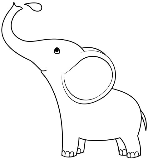 Elephant template printables