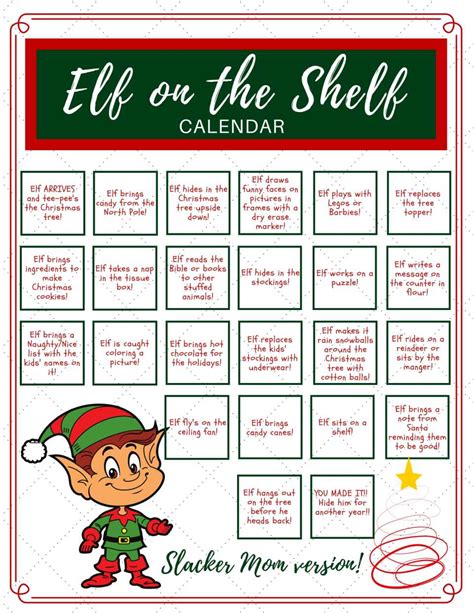 Elf Printable Games