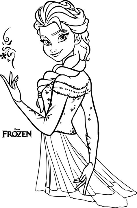 Elsa Printable Coloring Pages