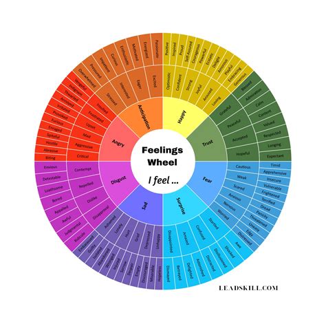 Emotion Wheel for Adults