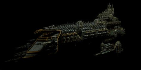 A diagram of the Emperor Class battleship's propulsion system