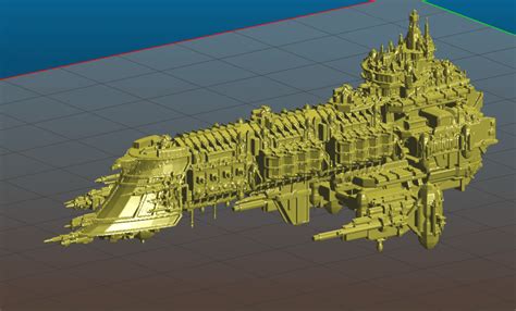 A diagram of the proposed Emperor Class battleship design