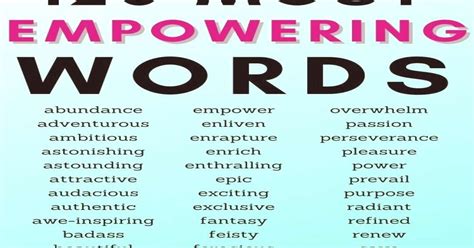 Empowering Words