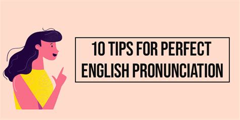 English Pronunciation Tips