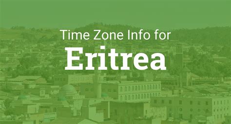 Eritrea Time Zone Map