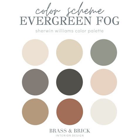 Evergreen Fog color palette in photography