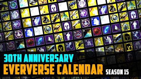 Eververse Calendar Events