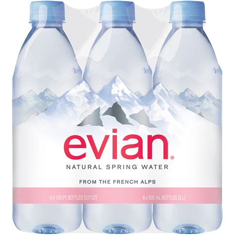 Evian Water Bottle