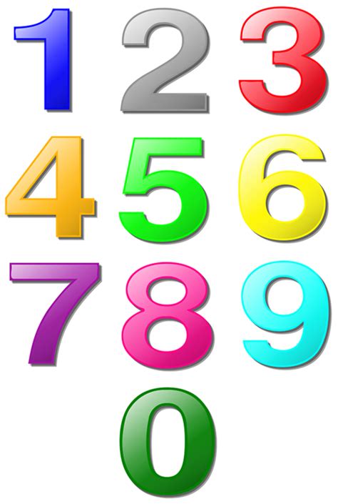 Examples of Colorful Number Prints