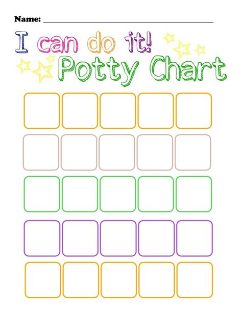 Examples of Potty Chart Printables